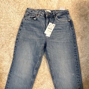 Zara slim high rise ankle length jeans